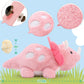 Karister Plush Dinosaur Stuffed Animals Set - Pink Mommy Dinosaur with 3 Baby Dinosaurs (Triceratops, Stegosaurus, Diplodocus)