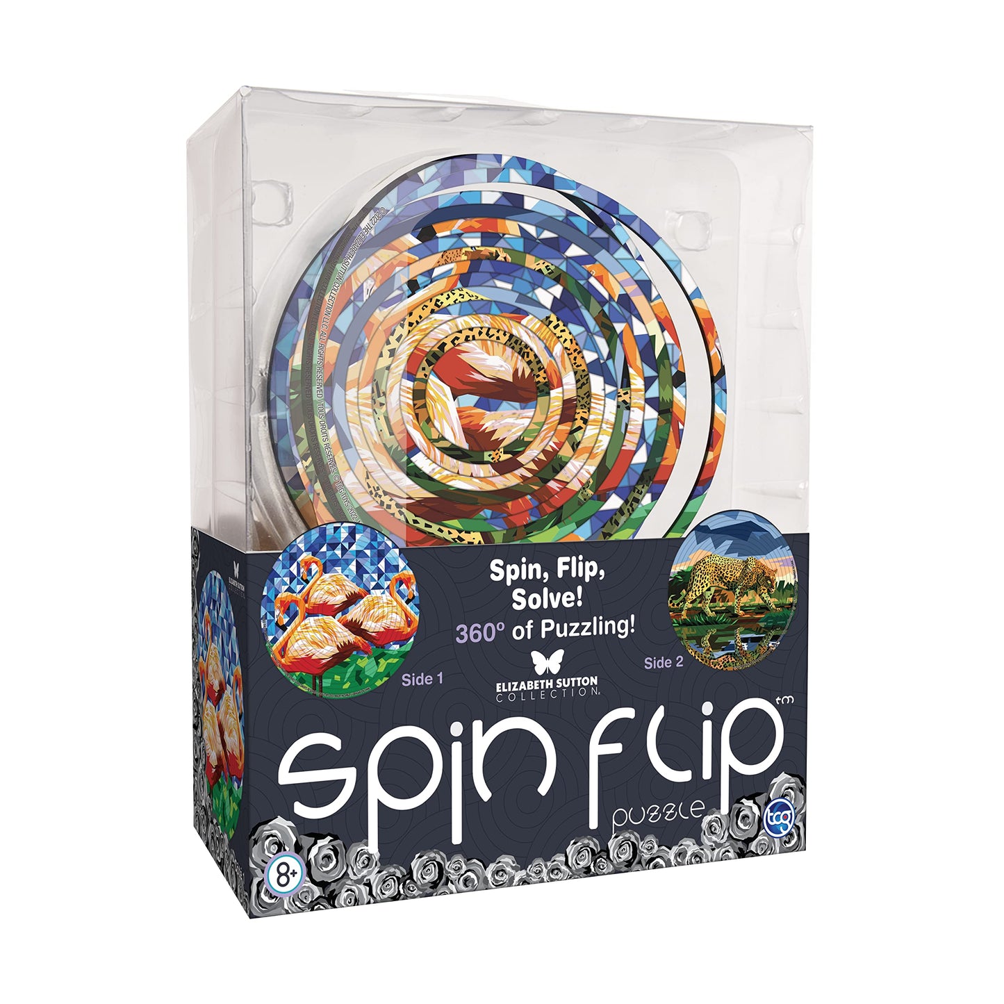 Spin Flip Puzzle - Elizabeth Sutton - Spin it  Flip it  Solve it! for Those who Love Brain teasers! mature-themed Fidget Toy. Great Gift for Mom  Dad  Teens  Men and Women