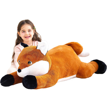 Ikasa Giant Fox Stuffed Animal Plush Toy, 30' Large Big Soft Toys For Kids Girls Boys Girlfriend Childrens