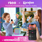 Mini Karaoke Machine For Kids, Birthday Easter Gifts Toys For Girls Boys Friends Age 3-12+, Portable Bluetooth Speaker With 2 Wireless Mics, Karafun Premium Songs Family Home Party(Blue)
