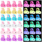 Hfaydzsw 60Pcs Luminous Mini Resin Bunny, Miniature Bunny Figurines, Glow In The Dark Tiny Rabbit Ornament For Garden Landscape
