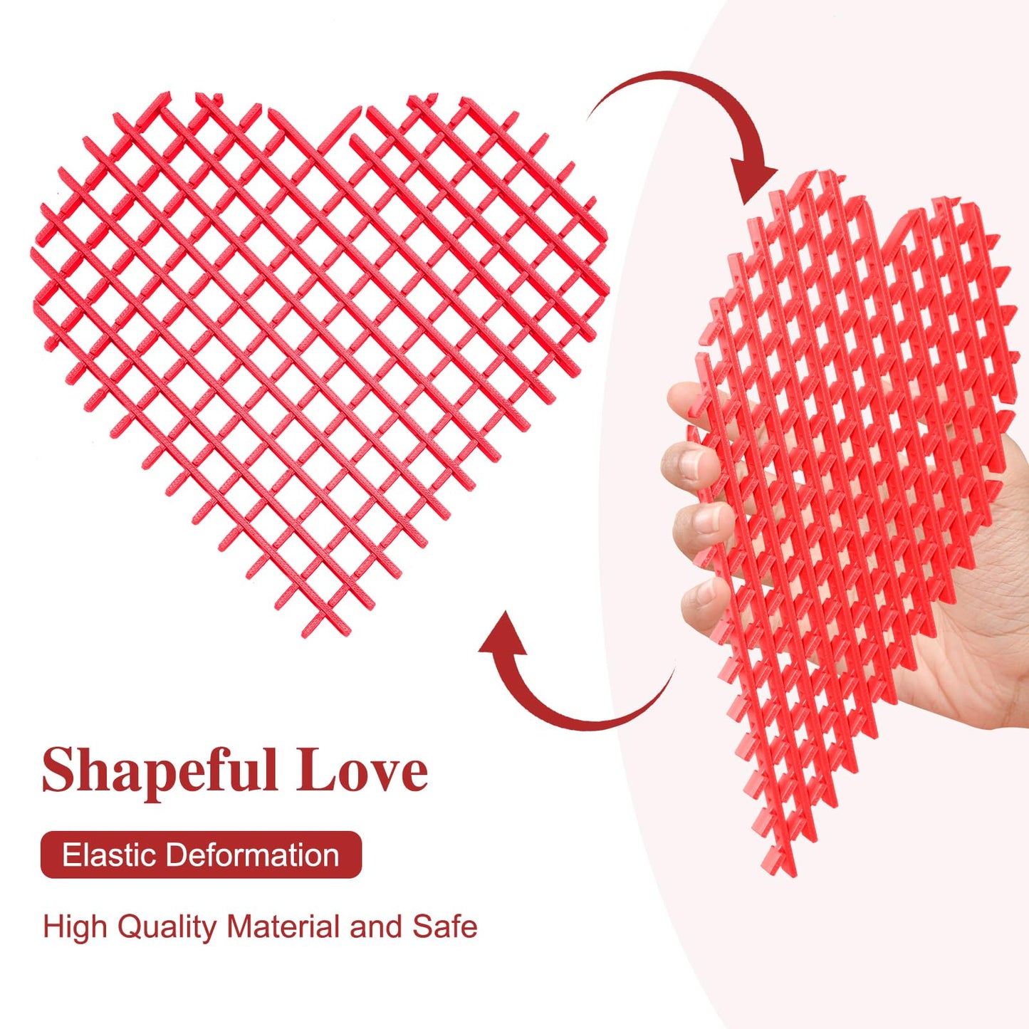 Original Heart Shape Fidget Worms - Stress And Anxiety Relief Calming Fidgets Desk Toys For Adults And Children