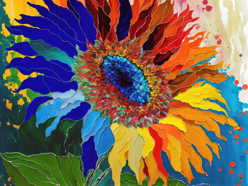 Lucky Puzzles 'Sunflower Radiance' | 500 Piece Jigsaw Puzzle For Adults | Colorful Flower Artwork | Challenging And Fun Activity