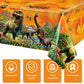 Tiamon Dinosaur Tablecloth Dinosaur Party Table Covers Dinosaur Plastic Tablecloth for Kids Adults Birthday Dinosaur Party Picni
