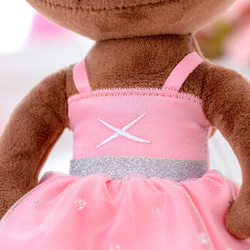 Gloveleya Ballet Dolls Baby Girl Gifts Plush African American Ballerina Doll Bronze 13'