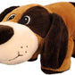 Anico Collectible Plush Toy Laying Down Stuffed Animal, Dog, 9 Inches Tall
