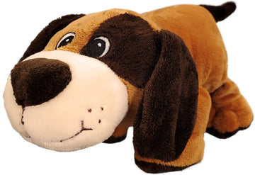 Anico Collectible Plush Toy Laying Down Stuffed Animal, Dog, 9 Inches Tall