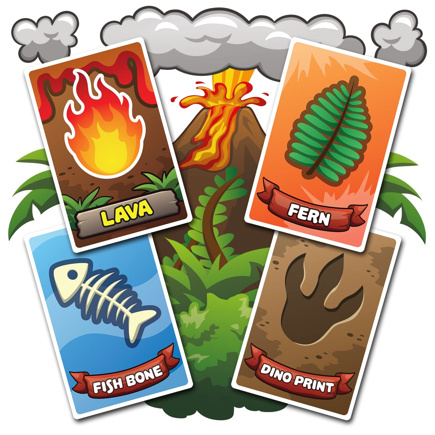 Jumping High Five Cooperative Dinosaur Rescue Board Game for Kids - Easy to Learn, Fun Family Game, Ages 4+, Cardboard, Multi-Color
