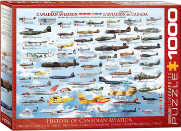 Eurographics History Canadian Aviation 1000 Piece Puzzle (6000-0231)
