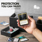 FunGuys Trading Card Deck Box - Holds 500+ Cards, Faux Leather, Black, 15 x 5 x 4.7, Model FGUG-TDB-L1R-DT