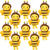 Puteraya 60 Pack 5 Inch Mini Bee Stuffed Animal Toys Cute Soft Plush Honeybee Keychain Lifelike Small Bee Plush For Baby Shower