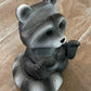 Top Brass Cute Racoon Whimsical Eyeglasses Holder Stand - Fun Glasses Keeper