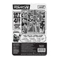 Super7 Teenage Mutant Ninja Turtles Donatello (Comic Grayscale) - 3.75' Tmnt Action Figure With Accessories Classic Cartoon Collectibles