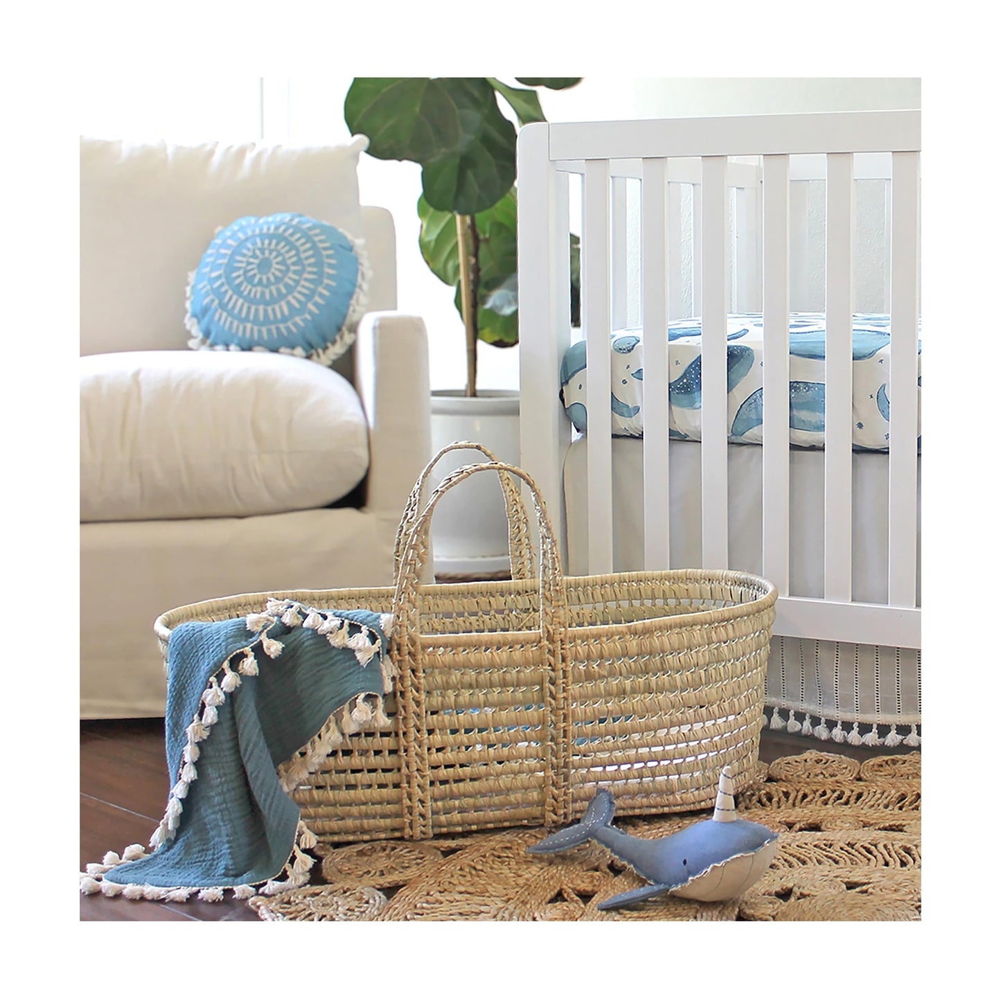 Crane Baby Toys For Boys And Girls, Comforting Plush Stuffed Animal, Narwhal