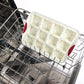 Trudeau Brownie Pan, 12 Cavity Nonstick Bakeware, Silicone, White Confetti/Fuchsia, Model 05120125, Dishwasher Safe