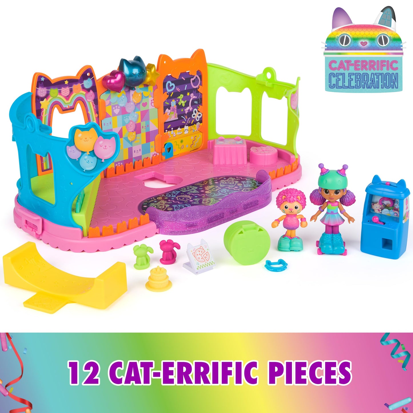 Gabby's Dollhouse  Party Room Playset with limited availability Toy Figures  Dollhouse Furniture  Accessories & Fidget Play  Kids Toys for Girls and Boys Ages 3+