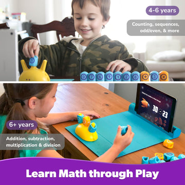 Playshifu Stem Toy Math Game - Plugo Count (Kit + App With 5 Interactive Math Games) Educational Toy For 4 5 6 7 8 Year Old Birthday Gifts | Story-Based Learning For Kids (Works With Tabs/Mobiles)