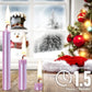 BRUBAKER Tree Candles - Pack of 20 - Purple - 3 x  Inches - Made in Europe - Christmas Wax Candles for Pyramids, Carousels & Chi