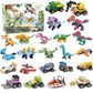 24 Packs Party Favors For Kids Building Set - Valentines Day Gifts For Kids Classroom Dinosaur Building Blocks Exchange Valentin