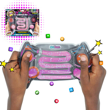 GooToobz Gamers, Squishy Sensory Game Controllers Filled with Colorful Water, Non-Toxic, No-Mess, Squeezable Fidget, Stress and