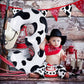 Cow Print Number 3 Balloon, Large 40 Inch Cow Number Birthday Balloons, Foil Mylar Number 3 Balloons For 3 Year Old Birthday Par