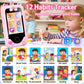 Nikuku Kids Phone for Girls, Kids Smart Phone Christmas Birthday Gifts for Girls Age 3-8, Toddler Touchscreen Pretend Play Phone