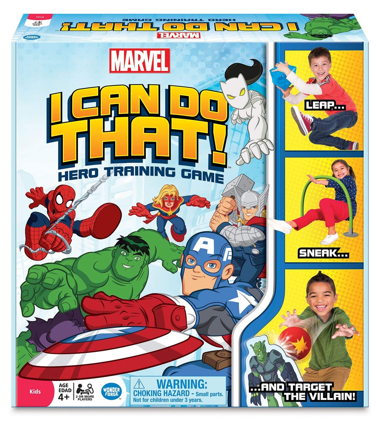 Wonder Forge Marvel I Can Do That! Game - Engaging Superhero Activity for Family Fun - Multicolor - Model 60.001.459