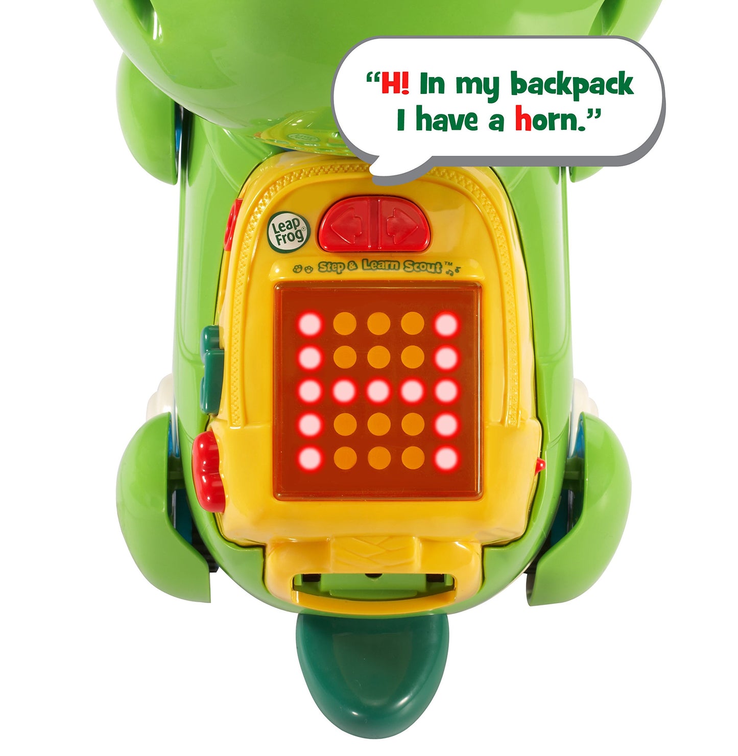 LeapFrog Step and Learn Scout - Educational Toy, Plastic, 5.1" x 8.5" x 9.7", Scout Color, Model 80-601200