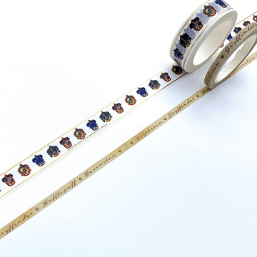 Paper House Productions Harry Potter Houses Crests Set of 2 Foil Accent Washi Tape Rolls for Scrapbooking and Crafts