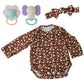 Ekokiz Reborn Baby Dolls Clothes Girl Cute Baby Clothes For Dolls Fashion Doll Clothes 17-22 Inches Outfit Accessories Set Fit N