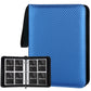 GERMUN 4 Pocket Card Binder  enhanced Zip Trading Card Binder  400 Double Sided Pocket PU Card Collection Binder  Collector Card Album  Card Folder for MTG  TCG  Sports Cards  Game Cards (Blue)