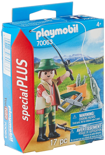 Playmobil 70063 Special Plus Fisherman, Fun Imaginative Role-Play, Playsets Suitable For Children Ages 4+