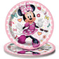 Unique Round Dessert Paper Plates  7 | Minnie Mouse | 8 Pcs