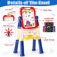 Weudear Double-Sided Magnetic Kids Art Easel, Small, Blue, Plastic, Model W-PLAS-EA-BU, Ideal for 3+ Year Olds