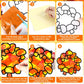 32 Sets Fall Thanksgiving Wreath Suncatchers Craft Kit DIY Window Stained Glass Effect autumn Wreath Paper Crafts Home School Cl