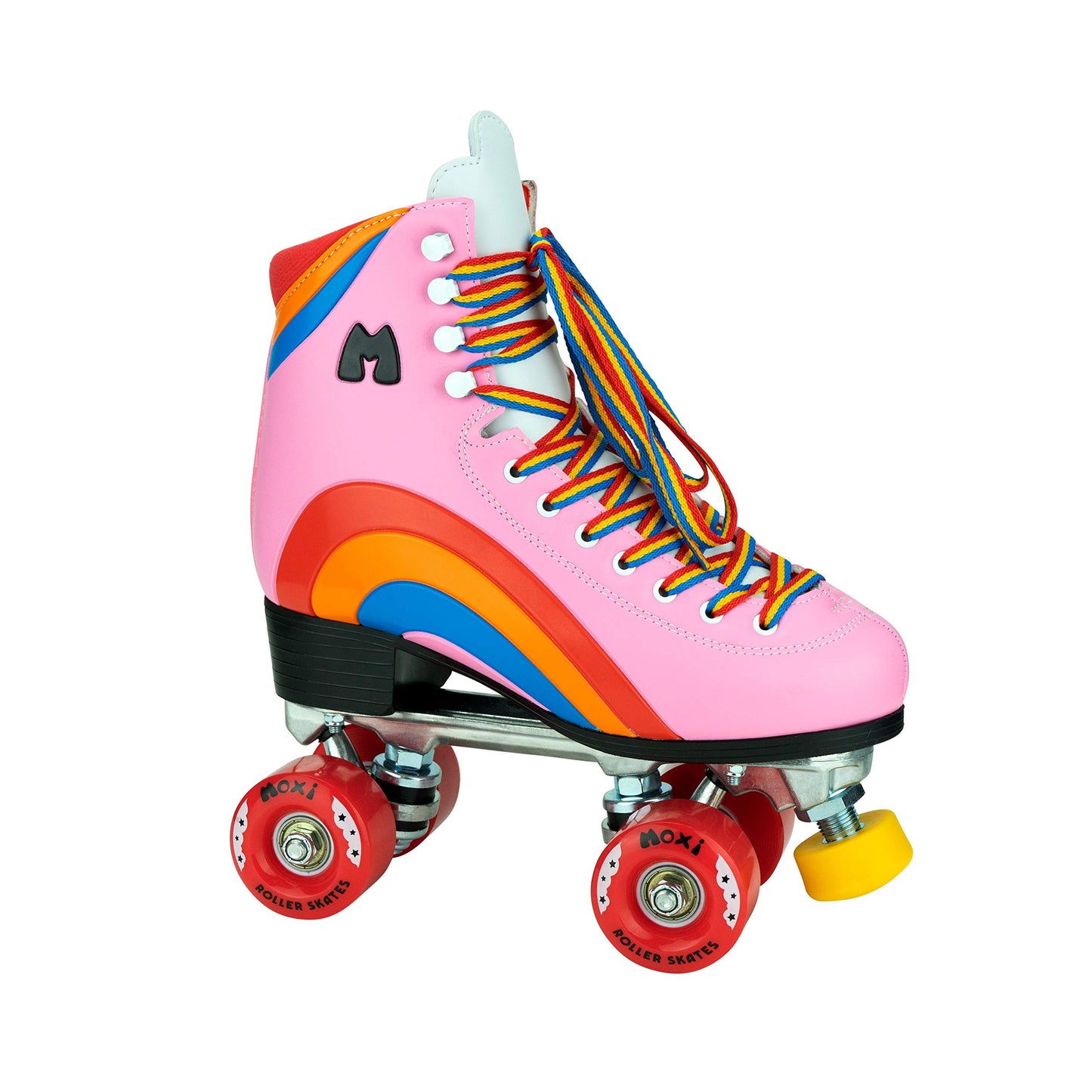 Moxi Rainbow Rider Roller Skate - Fun and Fashionable Womens Roller Skates | Pink Heart | Size 5