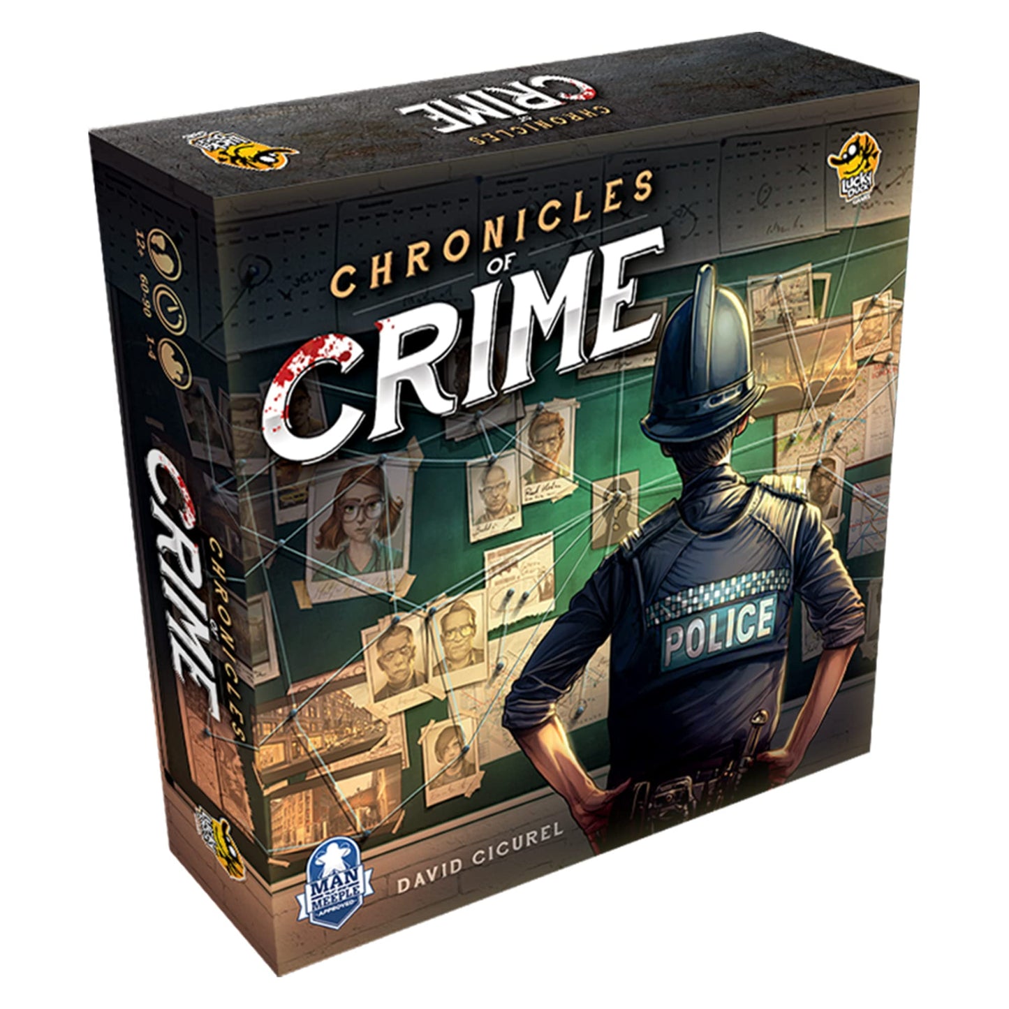 Lucky Duck Games Chronicles of Crime Board Game | Murder Mystery | 1-4 Players | Ages 12+ | Avg. Playtime 60-90 Mins | Multicolor