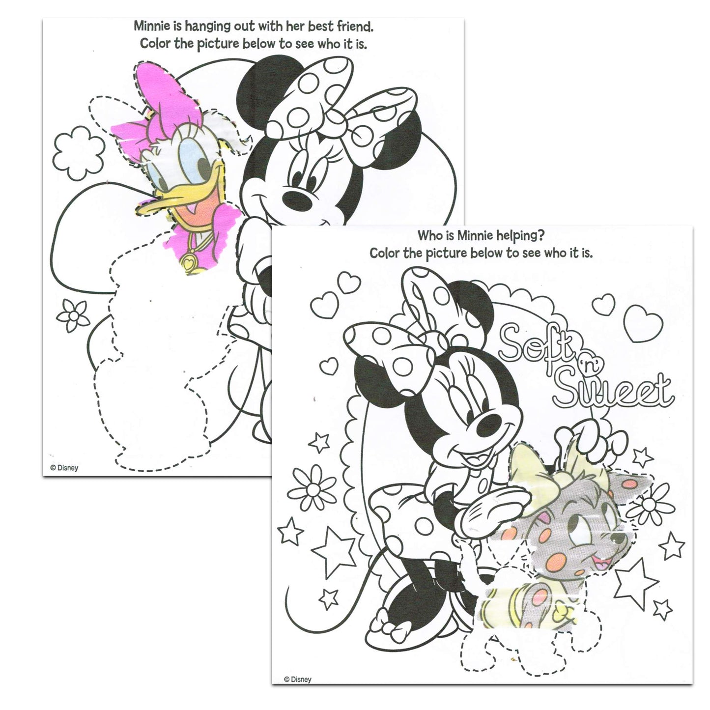 Disney Imagine Ink Coloring Book Set - 12 Pack, Multicolor, No Mess Coloring with Minnie Stickers for Kids
