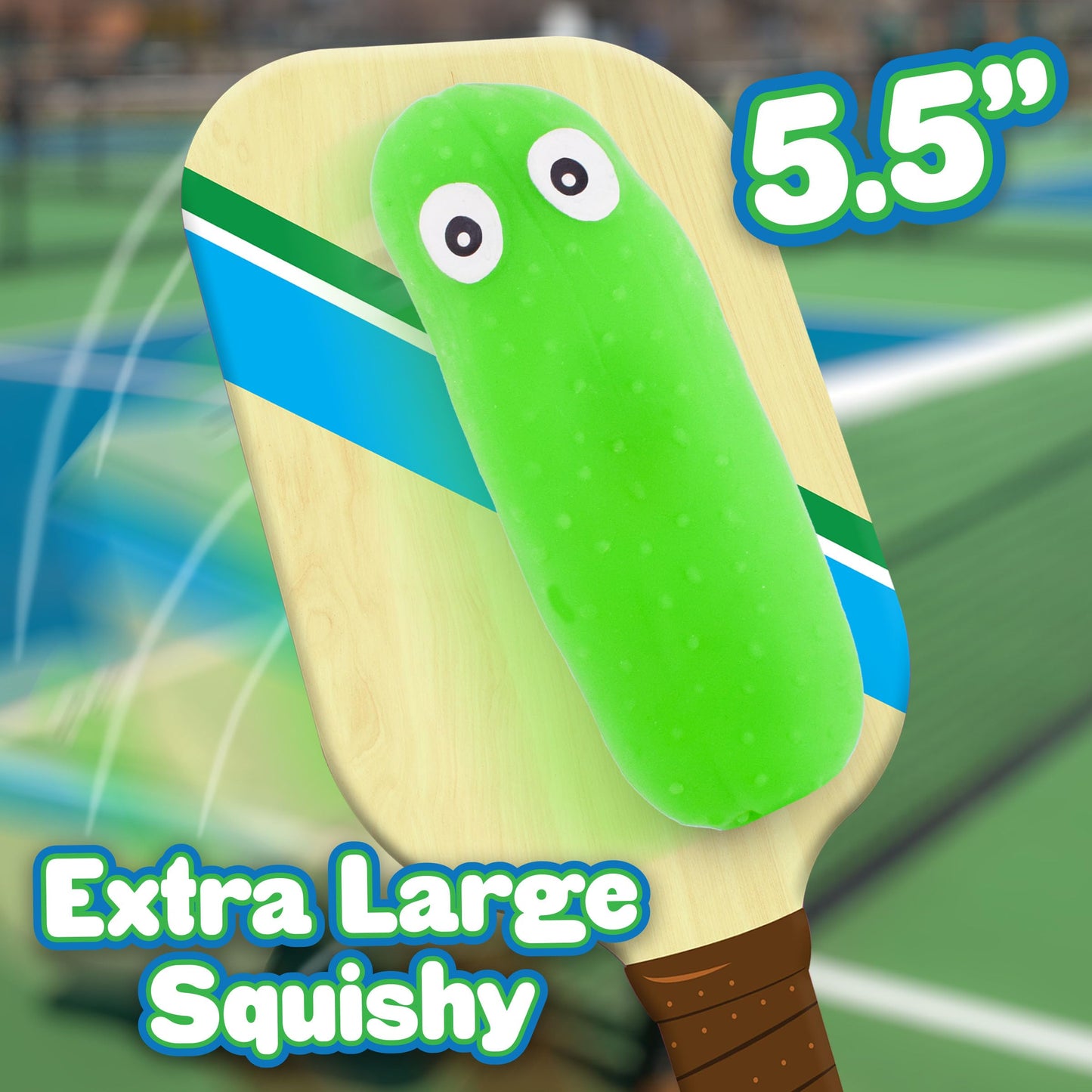 Squishy Pickle  Extra Large 5.5  Stretchy Stress Relief Toy  Gag Gift Funny mature-themed  Stress Ball  Pickle Ball  Food Fidget Sensory Toy for Kids  3+