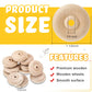 36 Pack Wooden Wheels Toys Wooden Wheels for Crafts Toys Wooden Craft Wheels Wooden Mini Wheels with Axle Pegs for Crafts DIY To