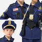 Spooktacular Creations Halloween Police Costume For Kids, Dark Blue Police Officer Costume For Boys, Toddler Cosplay Roleplay Themed Party (3T (3-4 Yrs))