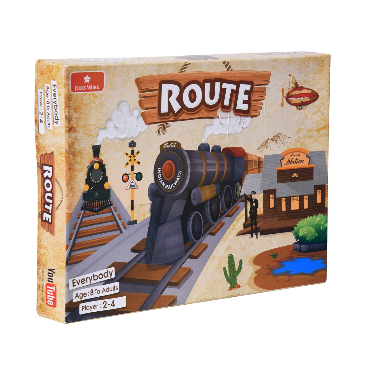 FOLKS WORK Route Board Game (Multicolor),kids 8+ years