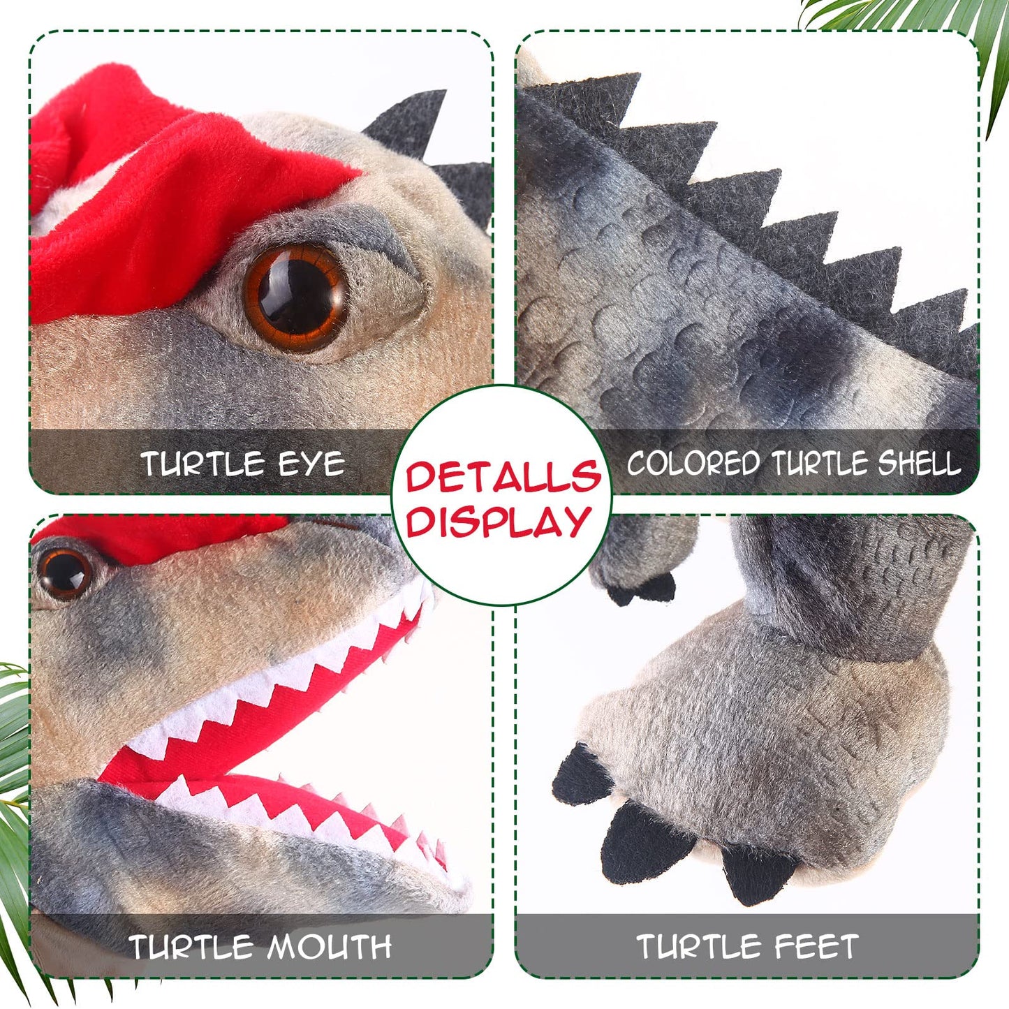 Animal Hand Puppets 11 Inch Sea Turtle Plush Dinosaur Animals Hand Puppet Toys Role-Play Toy Puppets For Kids Storytelling Imagi