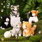 Leitee 16 Pcs Cat Stuffed Animals Bulk 5 Inch Kitten Plush Toy Assorted Cute Stuffed Cat Gift Small Fluffy Animal Toy For Classroom School Pet Birthday Party Favor Supplies(Cute Style)