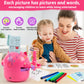 Treefia Drawing Robot For Kids, Interactive Educational Drawing Robot, Magic Painting Robot Toy With 100 Word Cards & 16 Color P