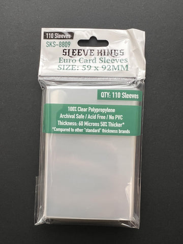 Sleeve Kings Euro Card Sleeves 59 X 92 Mm (4X110 Pack, 440 Sleeves)