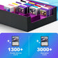 Uaono Card Storage Box For Trading Cards, 2400+ Mtg Commander Deck Box With 24Pcs Colorful Divider, Card Case Fits For Magic Tcg