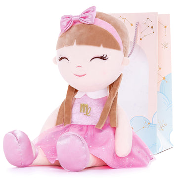 Arteeksdoll Baby Girl Gifts Plush Dolls Constellations Zodiac Doll Birthday Gift 17 Inches Virgi