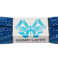 Derby Laces Blue 108 Inch Waxed Skate Lace For Roller Derby, Hockey And Ice Skates, And Boots