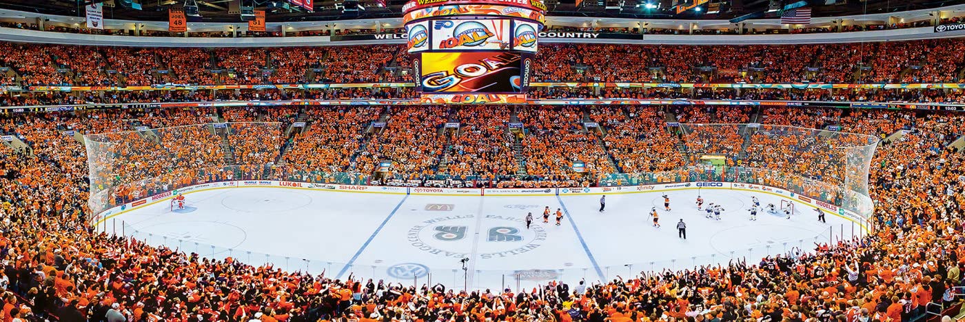 Masterpieces 1000 Piece Sports Jigsaw Puzzle - Nhl Philadelphia Flyers Center View Panoramic - 13''X39''